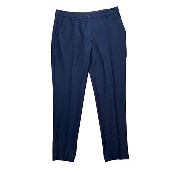 Brian‎ Dales Wool Pants Straight Leg Dark Navy Blue Classic Flat Front Size 10 - Picture 3 of 6